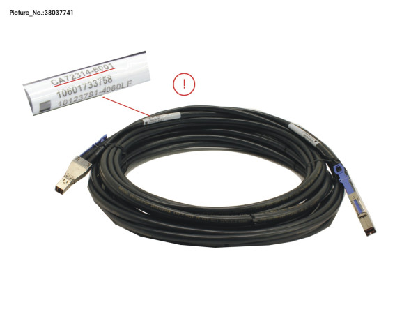 SAS CABLE 6.0M MINI SAS HD-MINI SAS HD