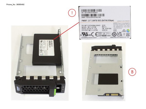 SSD SATA 6G 3.84TB MU LFF FOR NUTANIX