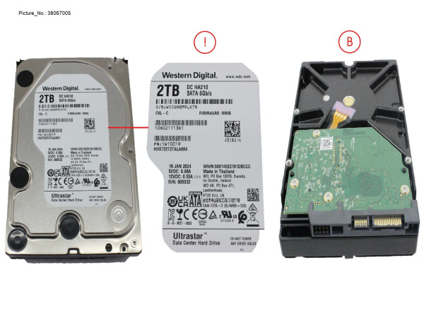 HD BC-SATA 6G 2TB 7K2 512N NON-HOT PL LF