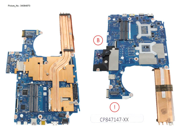 M/B Assy RTX3000 + Xeon W-10885M (PRVD)