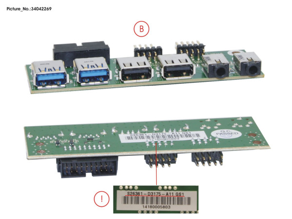 FRONT I/O BOARD USB2+3.0+AUDIO