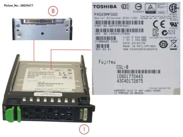 SSD SAS 12G 200GB MAIN 2.5' H-P EP