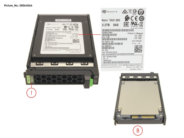 SSD SAS 12G MU 3.2TB IN SFF SLIM