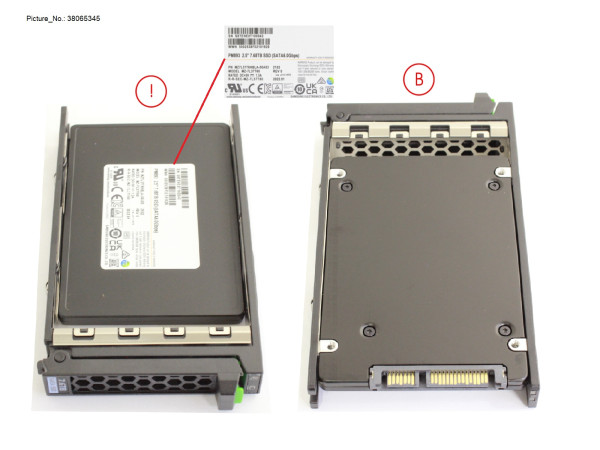 SSD SATA 6G RI 7.68TB SFF