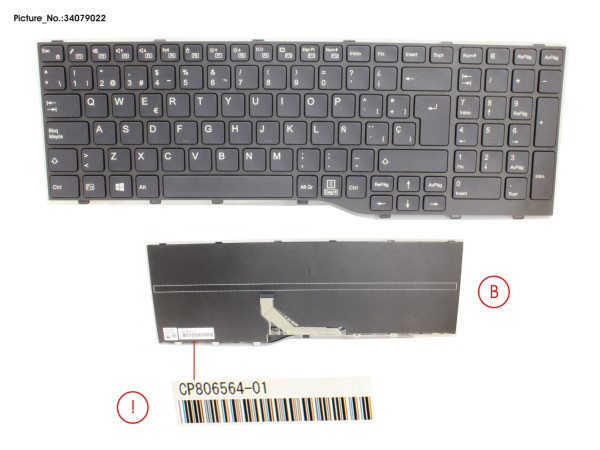 KEYBOARD BLACK SPAIN WIN10