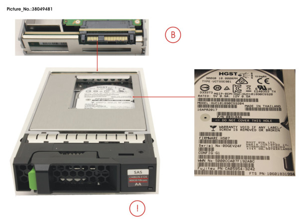 DX60 S4 HD DRIVE 3.5'900GB 10K