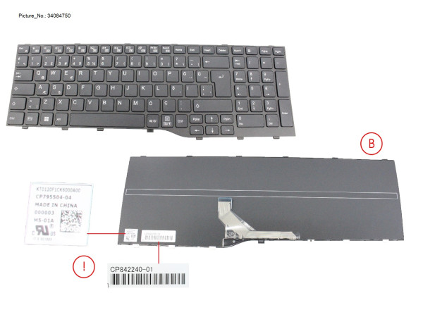 KEYBOARD BLACK TURKEY WIN11 (NEW_FN)