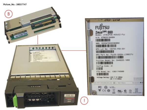 DX S3 SSD MLC 3.5" 400GB X1