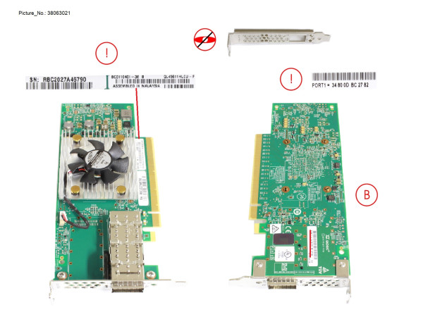 PLAN EP QL45611 100GB 1P QSFP28 LP, FH