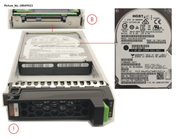 DX S4 SED DRIVE 2.5' 1.2TB 10K