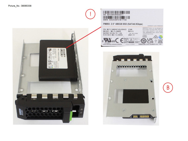 SSD SATA 6G 480GB RI LFF