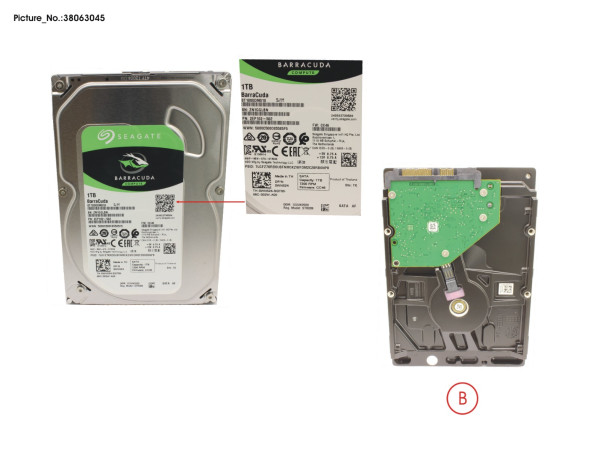 HD SATA 6G 1TB 7.2K NO HOT PL 3.5'' ECO