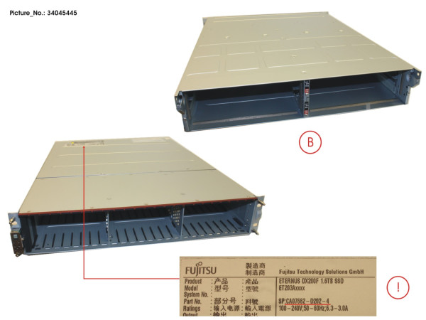 DX200F 1.6TB AFA CE 2,5 WO PSU/CM (YM1S)