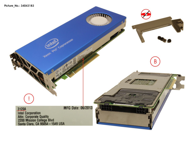 CPU XEON PHI3120A COPROCESSOR