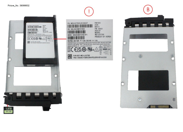 SSD SAS 24G RI 1.92TB SED IN LFF SLIM