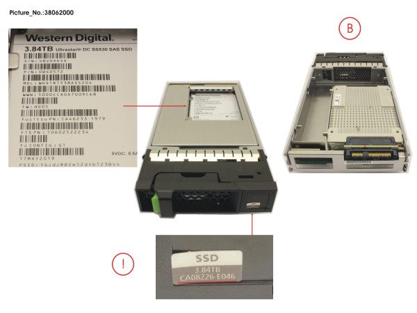 DX S3/S4 SSD SAS 3.5" 3.84TB DWPD1 12G