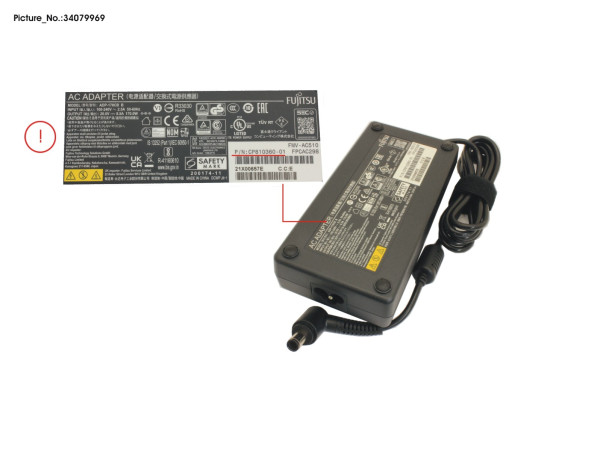 AC-ADAPTER 170W TBT3/TBT4 UKCA PORT-REP.