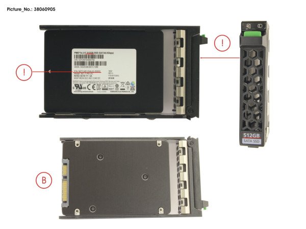 SSD SATA 6G 512GB CLIENTEDITION 2.5' H-P