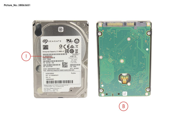 HD SATA 6G 1TB 7.2K 512N HOT PL 2.5" BC