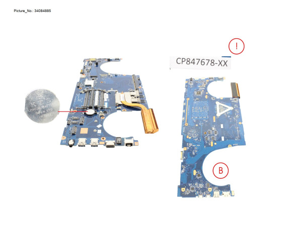 MAINBOARD ASSY I7-7820HQ (QC1) [PRVD]