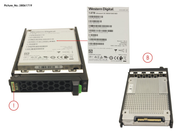 SSD SAS 12G 1.6TB MIXED-USE 2.5' H-P EP