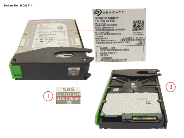 DX HDDE FIPS NLSAS HD DRIVE 3.5" 4TB 7.2