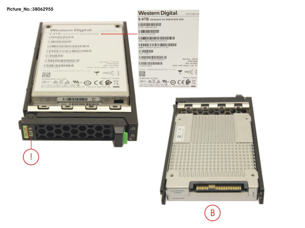 SSD SAS 12G 6.4TB MIXED-USE 2.5' H-P EP