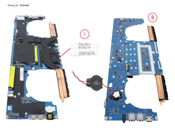 MB ASSY I5 1135 G7 - NVIDIA T500 [PRVD]