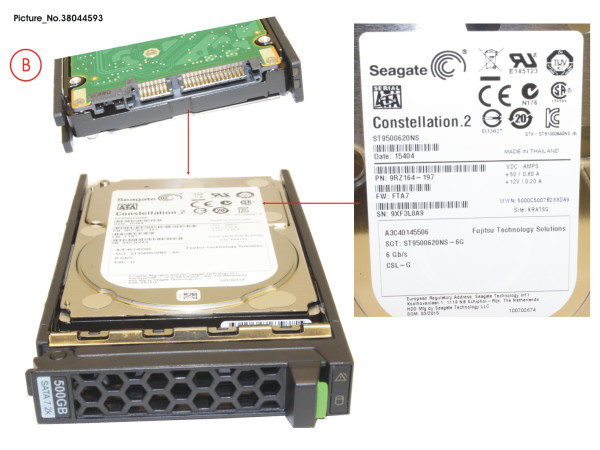 HD SATA 6G 500GB 7.2K HOT PL 2.5' BC