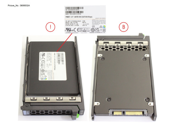 SSD SATA 6G 3.84TB MU SFF