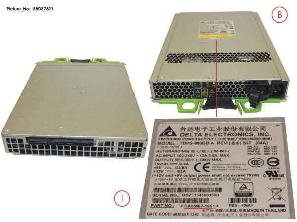 DX S3 AC PSU FOR 2,5/3,5 CE/DE