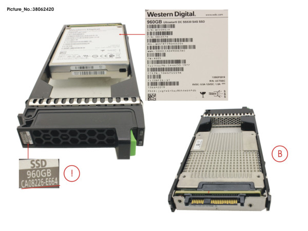 DX/AF SSD SAS 2.5" 960GB 12G DWPD1