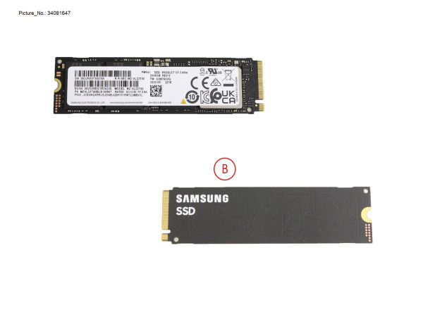 SSD PCIE M.2 PM9A1 G4 2TB(SED)