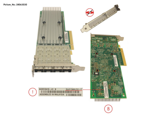 PLAN EP QL41134 4X 10G SFP+, LP,FH