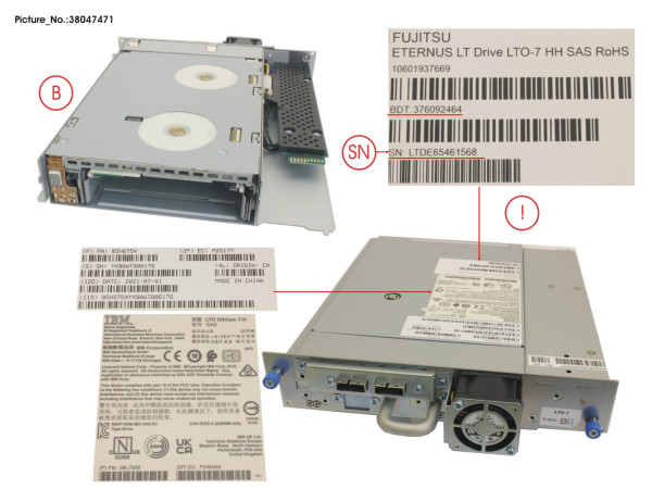 ET LT S2I DRIVE SAS LTO-7 HH E-TEIL