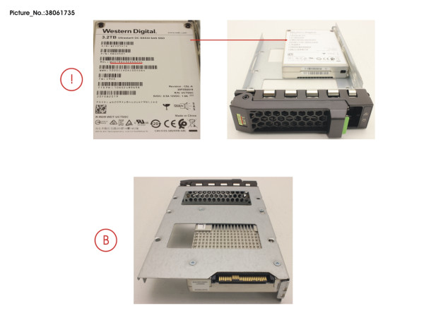 SSD SAS 12G 3.2TB MIXED-USE 3.5' H-P EP