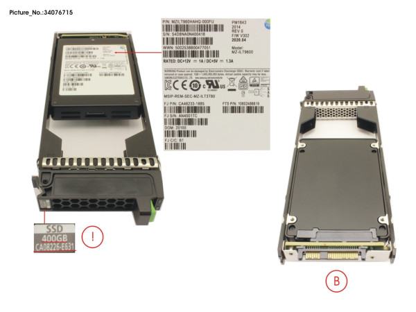 DX S3/S4 SSD SAS 2.5" 400GB DWPD3 12G