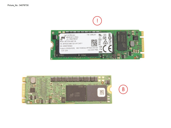 SSD SATA 6G 480GB M.2 N H-P
