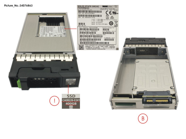 DX100/200 S4 SED SSD 400GB 3.5