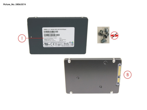SSD SATA 6G 240GB MIX-USE 2.5' N H-P EP