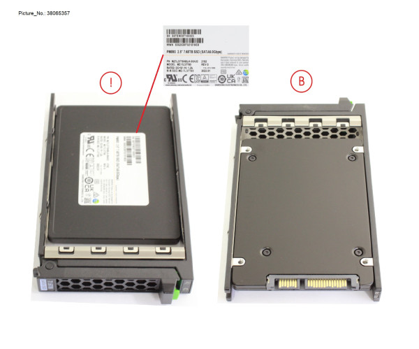 SSD SATA 6G RI 7.68TB SFF