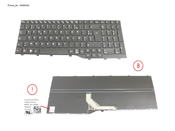 KEYBOARD BLACK FRANCE WIN11