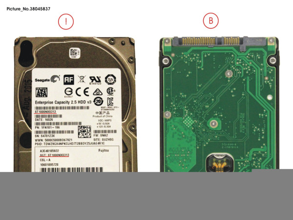 HDD 1TB BC-SATA 7.2K 2.5'