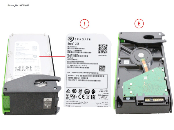 DX HDDE NLSAS HD DRIVE 3.5 4TB 7.2K