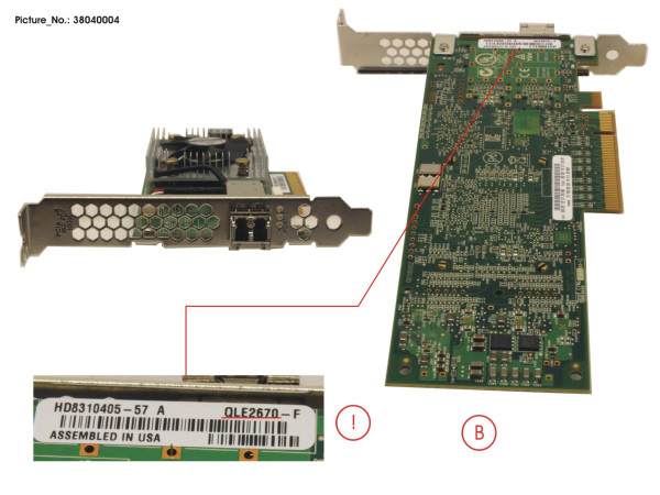 QLE2670 SINGLE PORT 16GB FCC