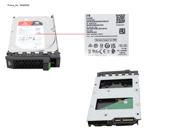 HD SATA 6G 2TB 5.4K HOT PLUG 3.5" ECO