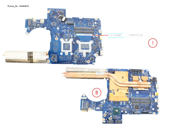 MB ASSY I7-8750H N18P-Q1 P1000 (PRVD)