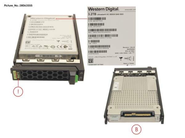 SSD SAS 12G 3200GB MU 2.5" HOT PL EP