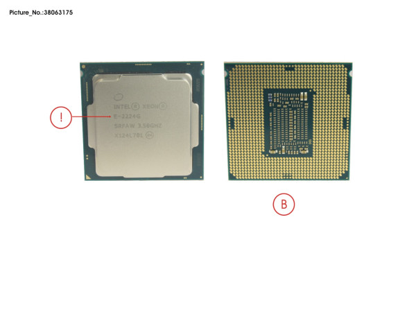 CPU XEON E-2224G 3.5GHZ 71W