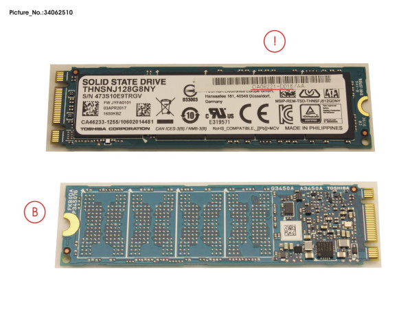 DX60S4 BUD (M.2, 128GB) for FC/12G SAS